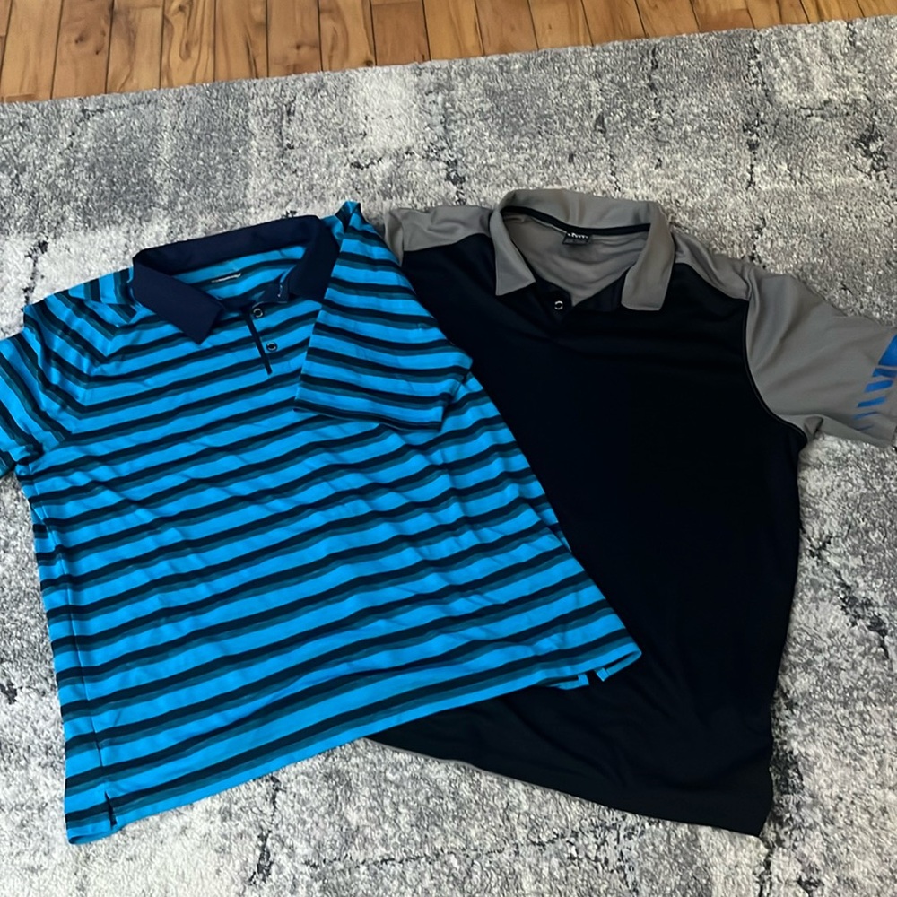 Set of 2 golf polos like new